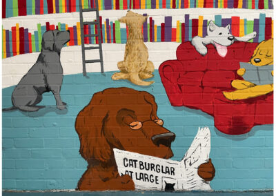 Studio 10 Mural Dog Library 14