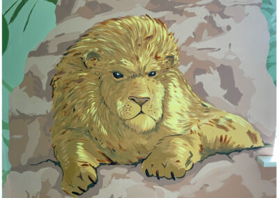 Studio 10 Mural Lion