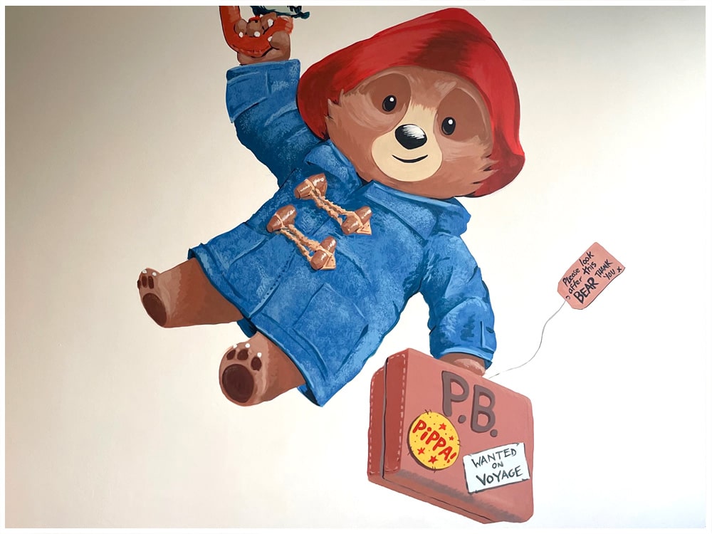 Paddington Bear wall mural by Studio10
