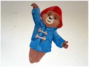 Paddington Bear wall mural by Studio10
